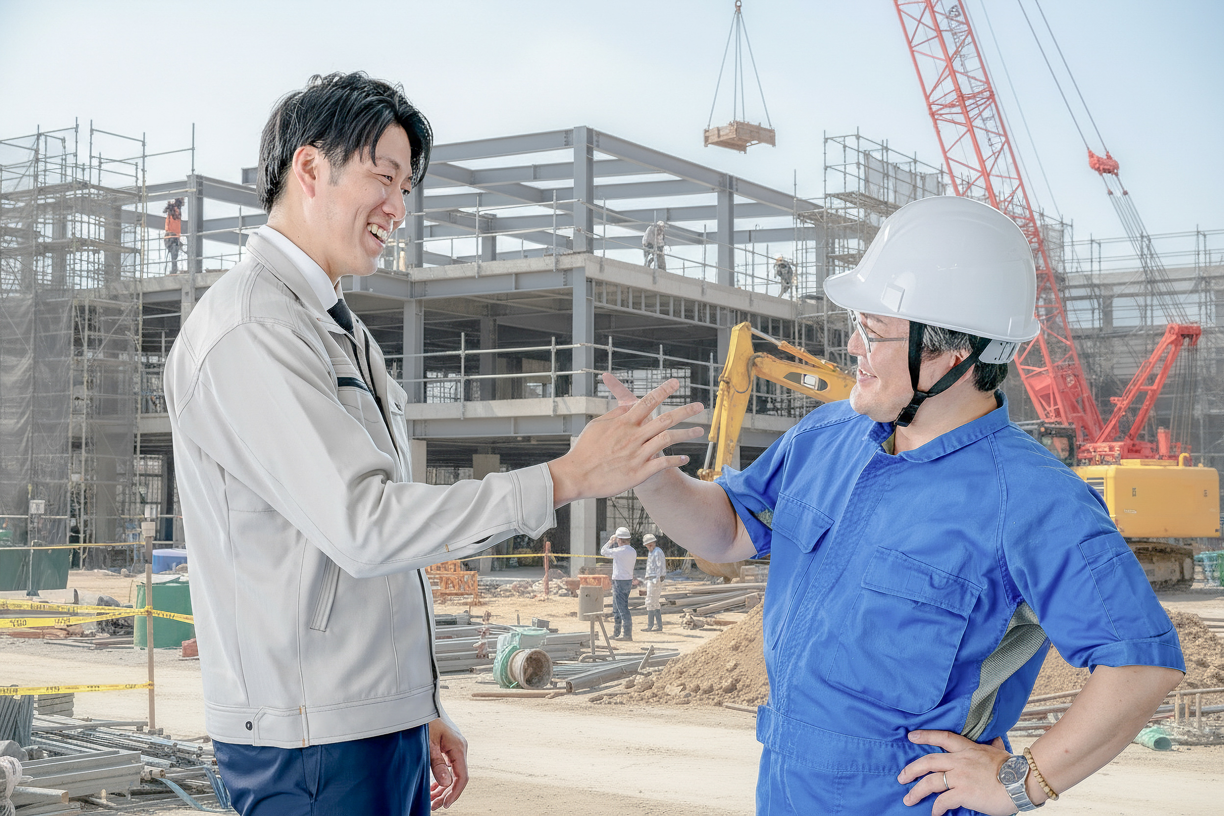 建設現場で働く職人